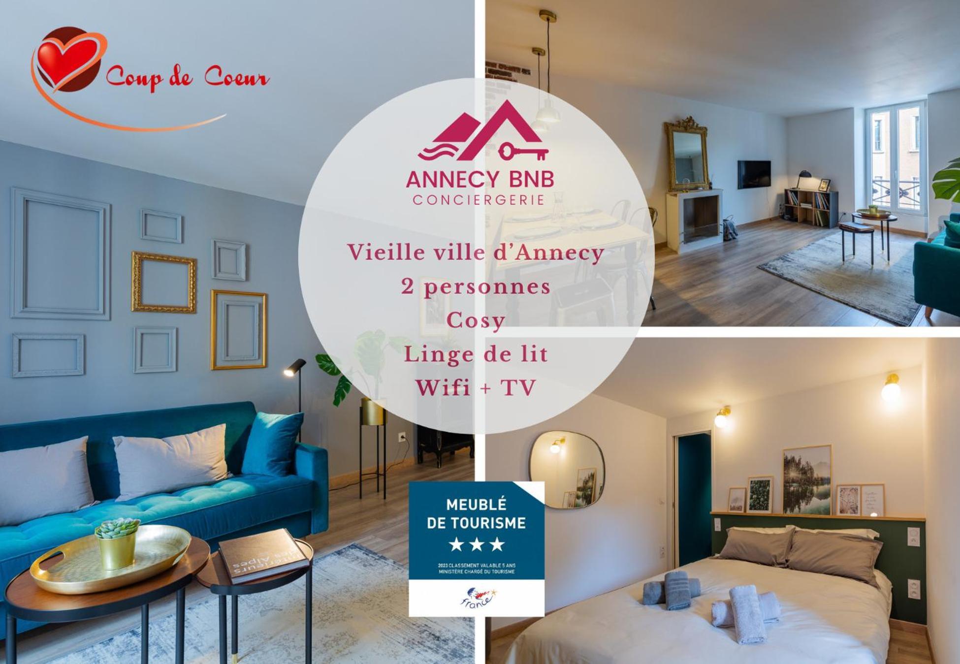 Les Cordeliers: 2 Pers, Cosy & Coeur Vieille Ville อานซี ภายนอก รูปภาพ